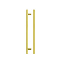 Zoo T Bar Cabinet handle 224mm CTC, 284mm Total length Brushed Gold Finish-Brushed Gold Finish