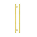 Zoo T Bar Cabinet handle 256mm CTC, 316mm Total length Brushed Gold Finish-Brushed Gold Finish