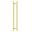Zoo T Bar Cabinet handle 320mm CTC, 380mm Total length Brushed Gold Finish-Brushed Gold Finish