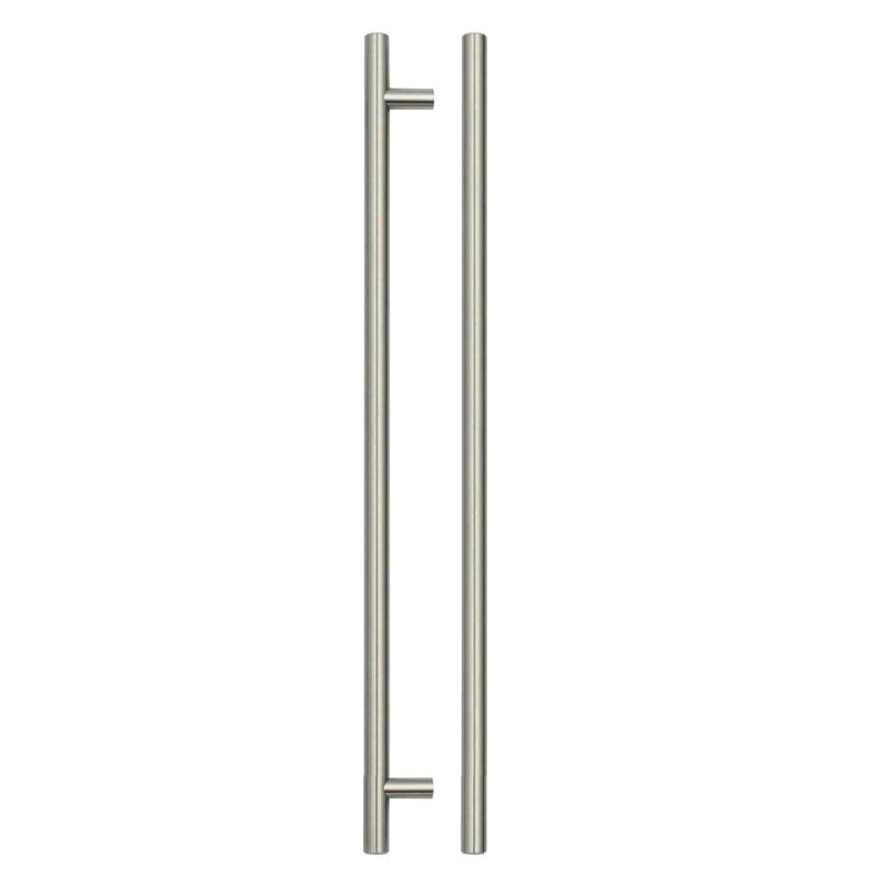 Zoo T Bar Cabinet handle 320mm CTC, 380mm Total length Brushed Nickel Finish-Brushed Nickel Finish