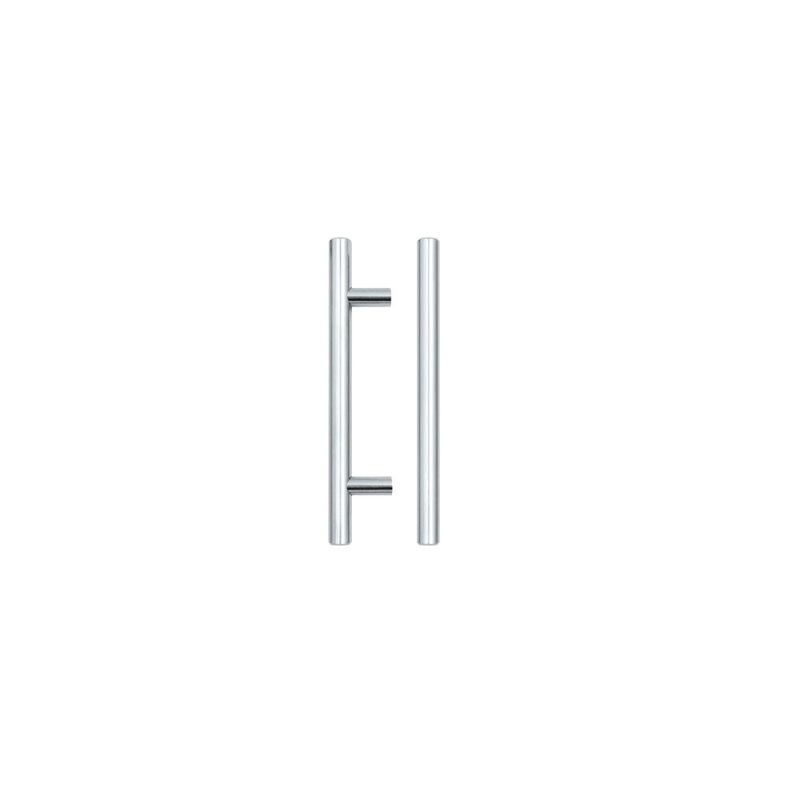 Zoo T Bar Cabinet handle 96mm CTC, 156mm Total length Polished Chrome Finish-Polished Chrome Finish