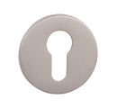 Atlantic Tupai Slim Round Euro Escutcheon (Pearl Nickel)