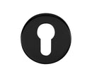 Atlantic QuadraLine Round Euro Escutcheon (Matt Black)