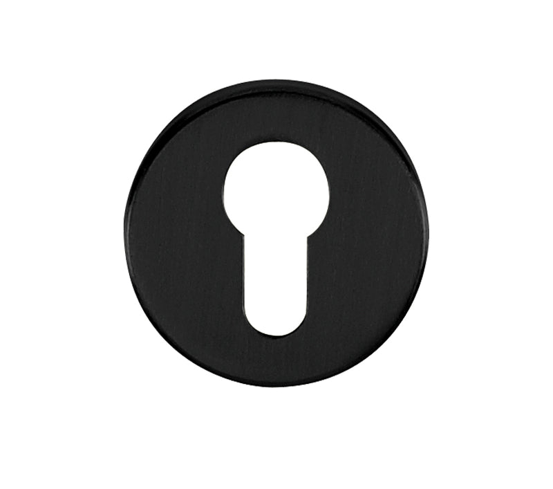 Atlantic QuadraLine Round Euro Escutcheon (Matt Black)