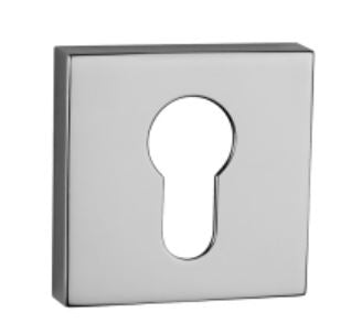 Atlantic Square Euro Escutcheon (Polished Chrome)