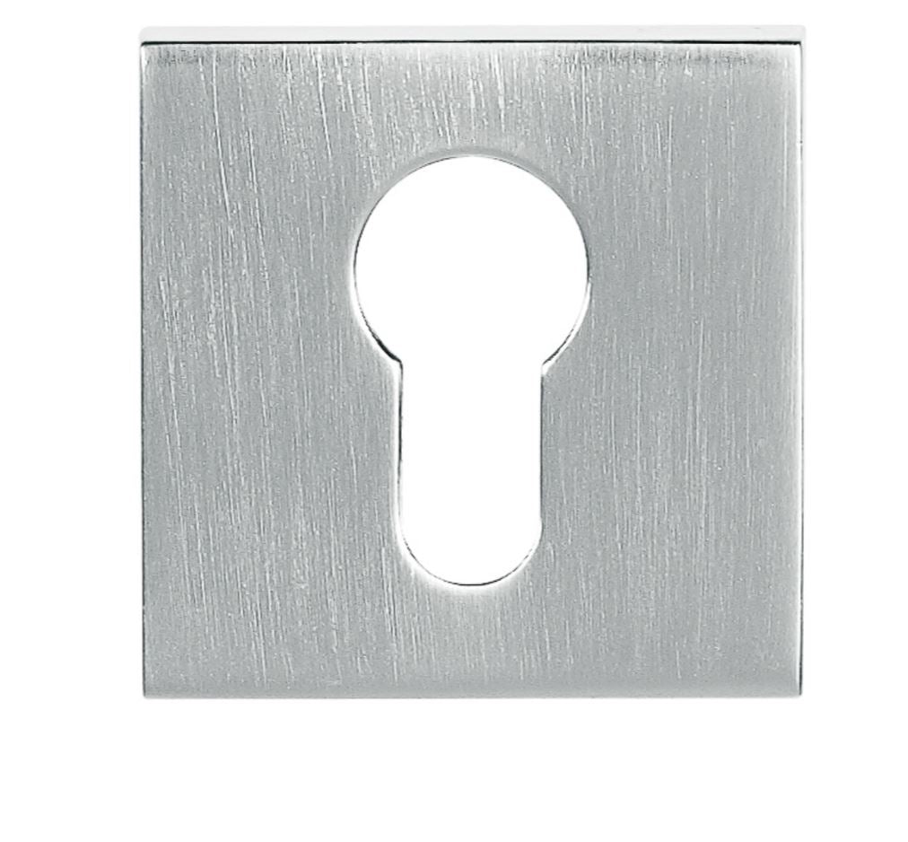 Atlantic Square Euro Escutcheon (Satin Chrome)