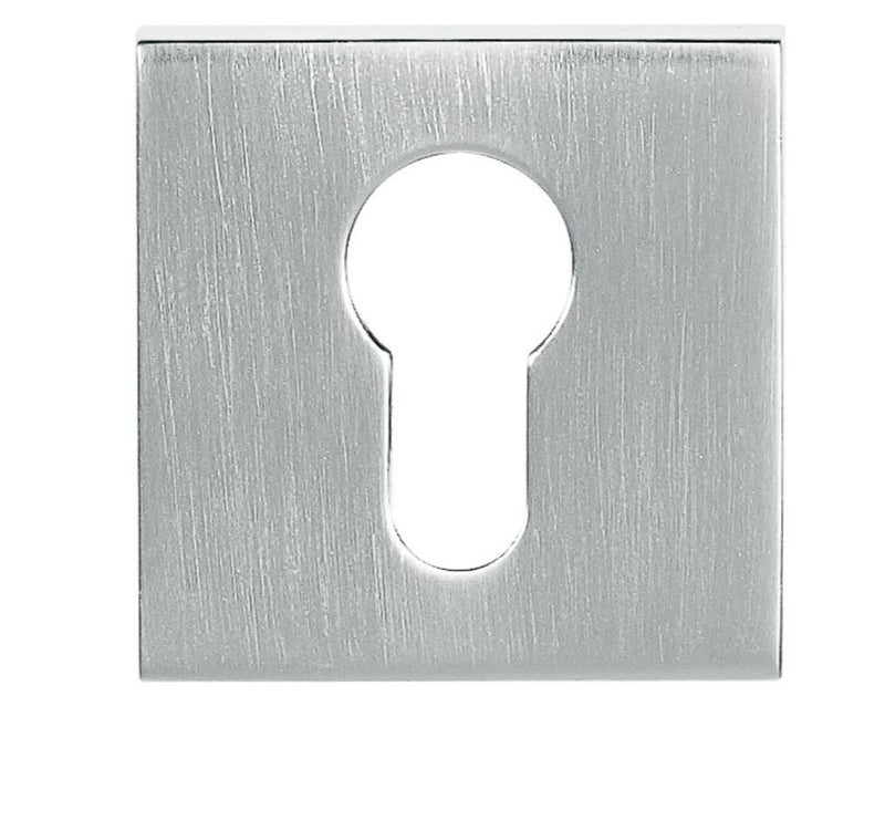 Atlantic Square Euro Escutcheon (Satin Chrome)