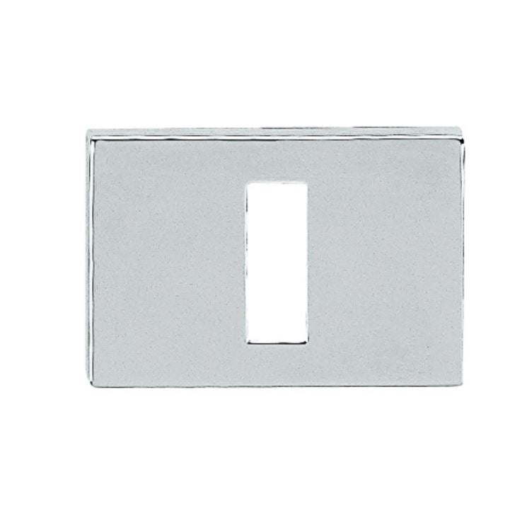 Atlantic Rectangular Key Escutcheon (Polished Chrome)