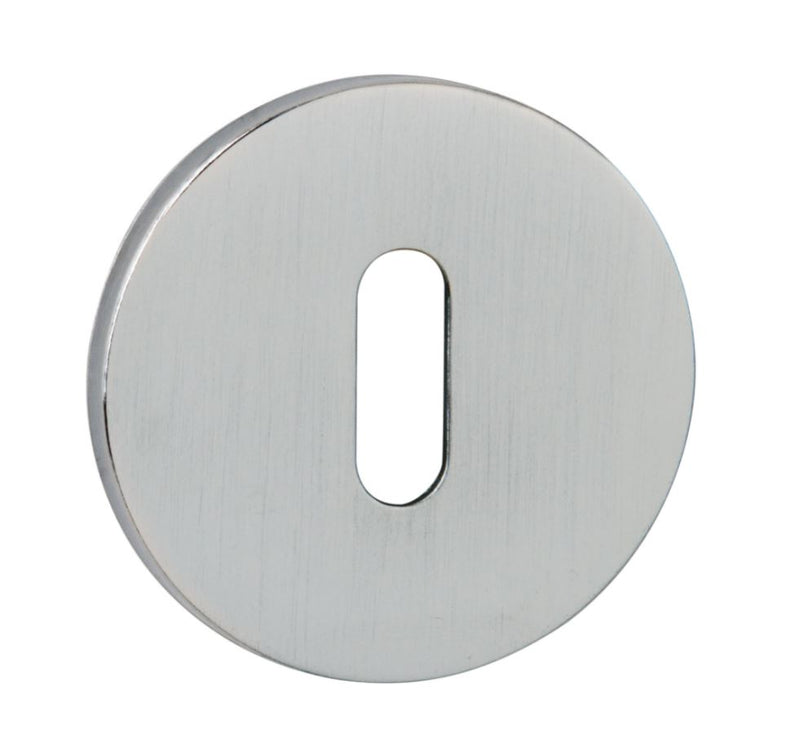 Atlantic Tupai Slim Round Key Escutcheon (Satin Chrome)