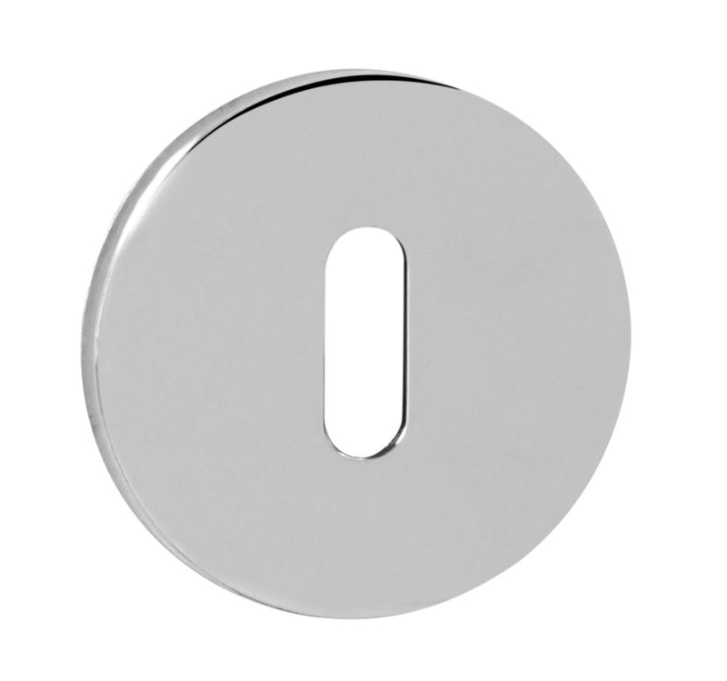 Atlantic Tupai Slim Round Key Escutcheon (Polished Chrome)