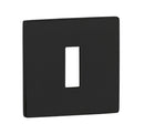 Atlantic Tupai Slim Square Key Escutcheon (Matt Black)