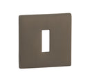 Atlantic Tupai Slim Square Key Escutcheon (Titanium)