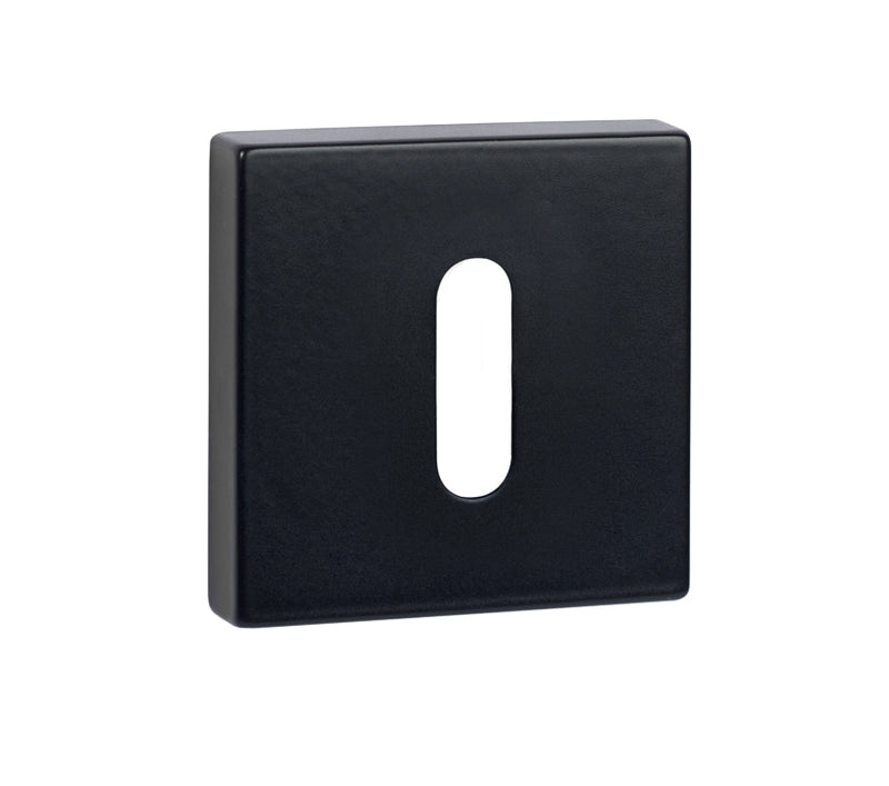 Atlantic QuadraLine Square Key Escutcheon (Matt Black)