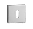 Atlantic QuadraLine Square Key Escutcheon (Polished Chrome)