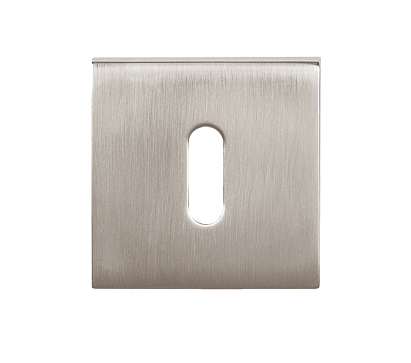 Atlantic QuadraLine Square Key Escutcheon (Pearl Nickel)