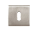 Atlantic QuadraLine Square Key Escutcheon (Pearl Nickel)