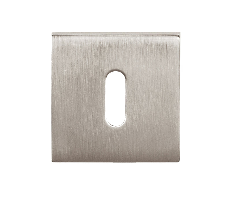 Atlantic QuadraLine Square Key Escutcheon (Pearl Nickel)
