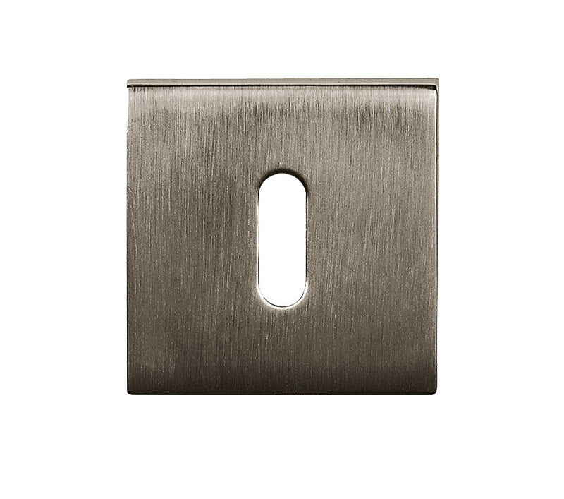Atlantic QuadraLine Square Key Escutcheon (Titanium)