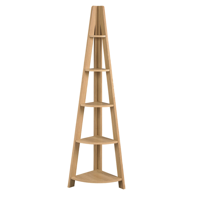 Tiva wooden corner ladder shelving deals