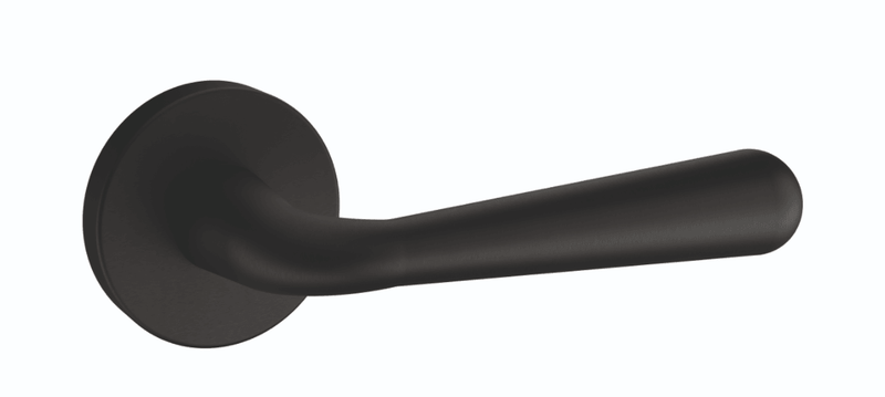 Atlantic Adra Designer Lever on Round Rose (Matt Black) - Door Supplies Online