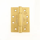 Zoo Grade 14 Concealed Bearing Hinge Square - 102 x 76 x 3mm - PVD Satin Brass-PVD Satin Brass