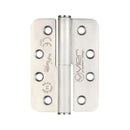 Zoo Grade 14 - Lift Off Hinge Stainless Steel - Grade 201 - Radius - 102x 76 x 3.4mm - Right Hand-Satin Stainless