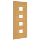 Deanta Valencia Prefinished Oak Glazed FSC Internal door