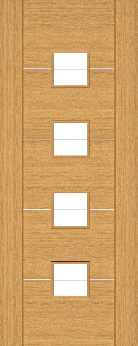 Deanta Valencia Prefinished Oak Glazed FSC Internal door