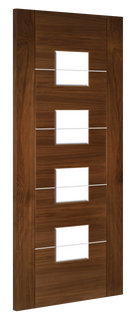 Deanta Walnut Valencia Glazed Pre-finished Internal door