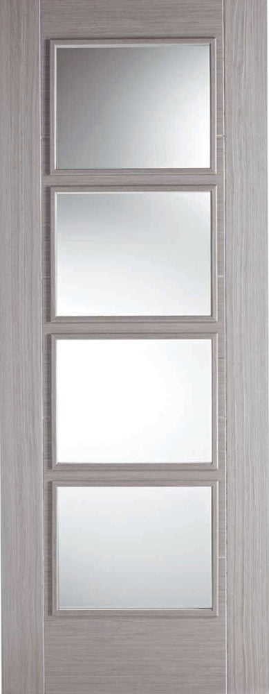 LPD Light Grey Vancouver Fire Door 4L GlazedLPD Light Grey Vancouver Fire Door 4L Glazed