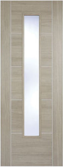 LPD Vancouver Light Grey Laminated Glazed Internal door
