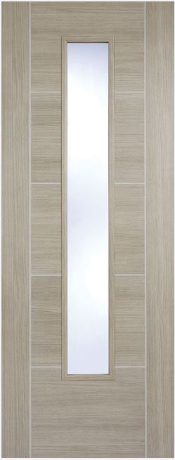LPD Vancouver Light Grey Laminated Glazed Internal door