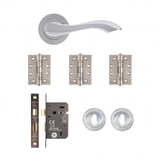 Deanta Veritas Mortice Kit - Polished Chrome