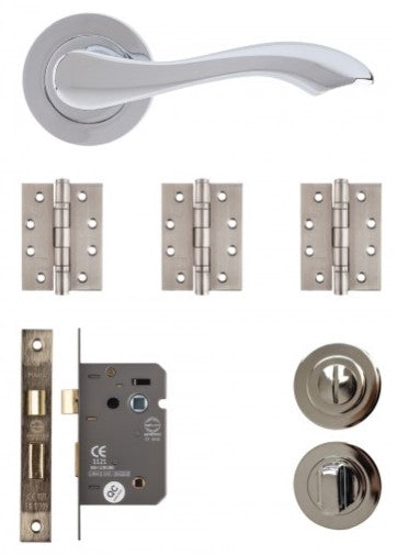 Deanta Veritas Bathroom Kit (Polished Chrome)