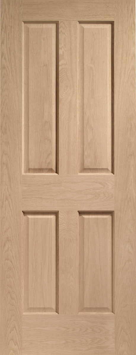 XL Joinery Prefinished Oak Victorian 4 Panel Internal door