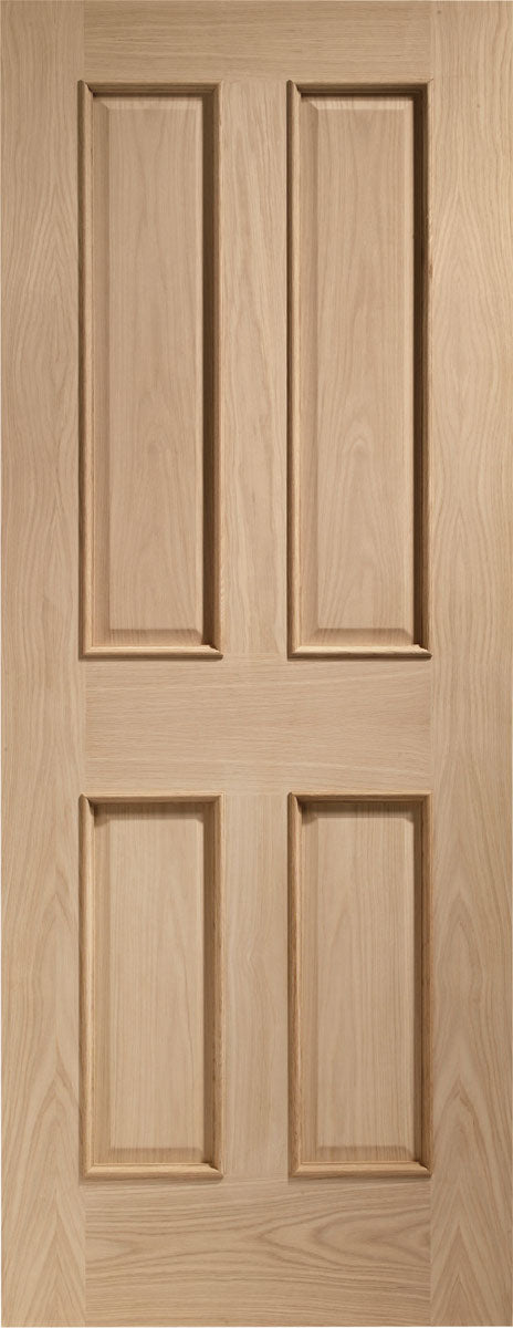 XL Joinery Oak Victorian 4 Panel RM Internal door