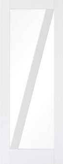 Internal door LPD White Primed Barn Clear Glazed