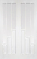 LPD Solid White Primed Coventry Glazed Pair Internal door