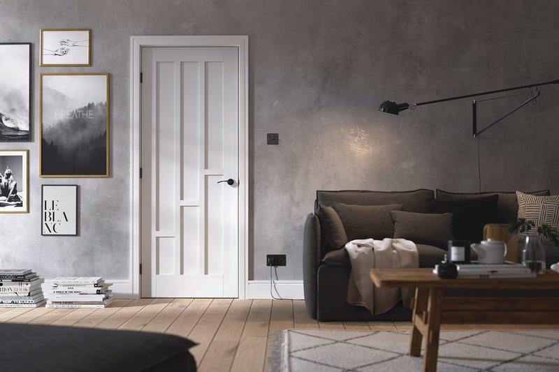 LPD Solid White Primed Coventry Internal door