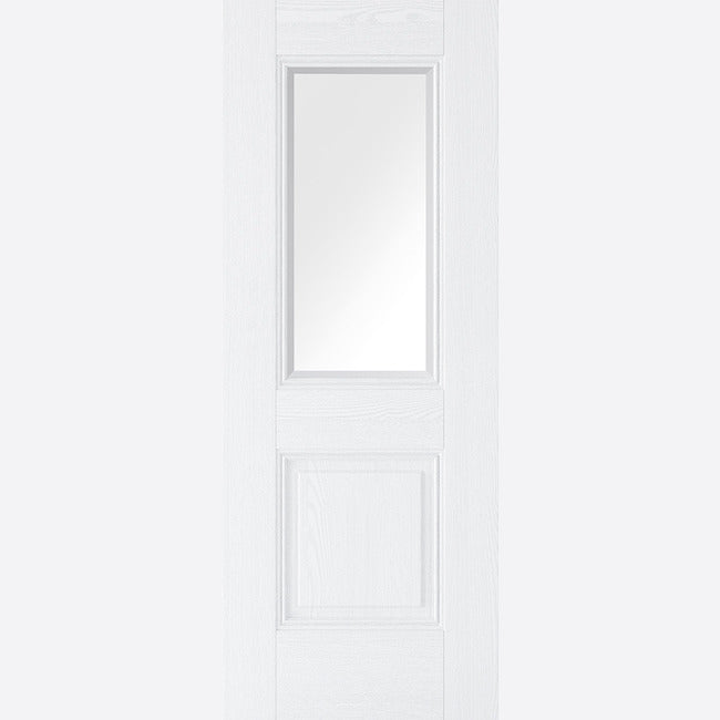 LPD White Grained Arnhem Clear Glazed