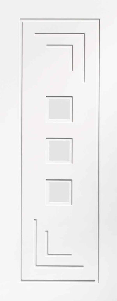 Internal door XL Joinery White Primed Altino Clear Glazed