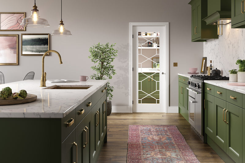LPD White Orly Glazed Internal door