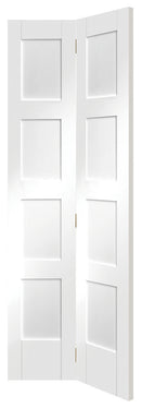 XL Joinery White Primed Shaker 4 Panel Bi-Fold