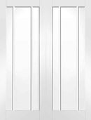 XL Joinery White Primed Worcester Clear Glazed Pair Internal door