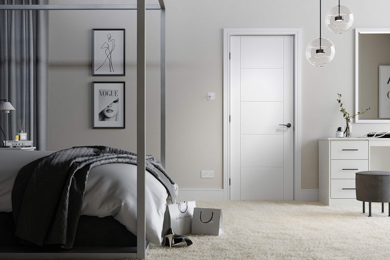 LPD White Primed Vancouver 5P Internal door