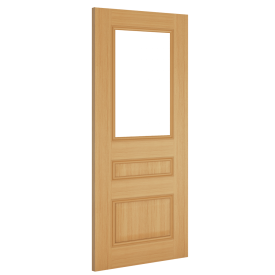 Internal door Deanta Oak Windsor Clear Glazed