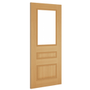 Internal door Deanta Oak Windsor Clear Glazed
