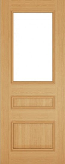 Internal door Deanta Oak Windsor Clear Glazed