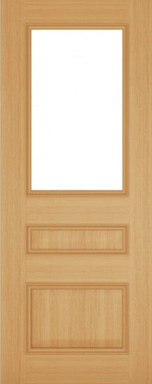 Pre-Assembled Oak Windsor Clear Glazed Door Set