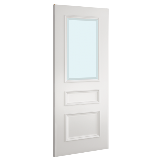 Deanta Windsor Bevelled Glazed White Primed